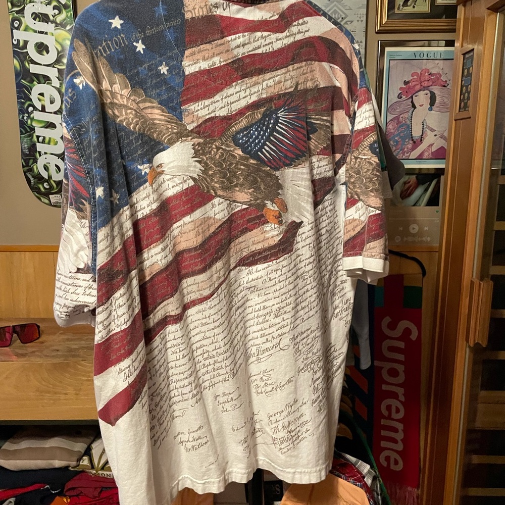 American Flag Eagle Declaration Of Independence - image 5